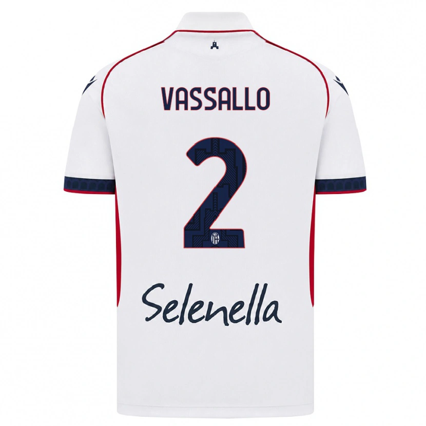 Danxen Herren Giacomo Vassallo #2 Weiß Rot Königsblau Auswärtstrikot Trikot 2026/27 T-Shirt Schweiz