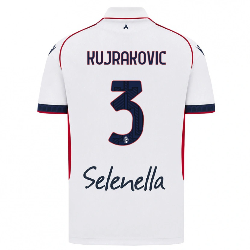 Danxen Herren Minel Kujrakovic #3 Weiß Rot Königsblau Auswärtstrikot Trikot 2026/27 T-Shirt Schweiz