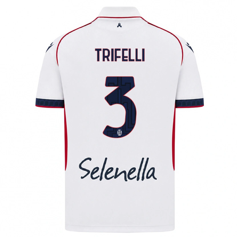 Danxen Herren Edoardo Trifelli #3 Weiß Rot Königsblau Auswärtstrikot Trikot 2026/27 T-Shirt Schweiz