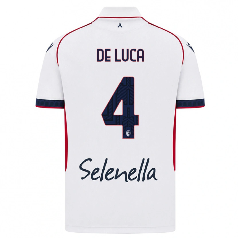 Danxen Herren Alessandro De Luca #4 Weiß Rot Königsblau Auswärtstrikot Trikot 2026/27 T-Shirt Schweiz