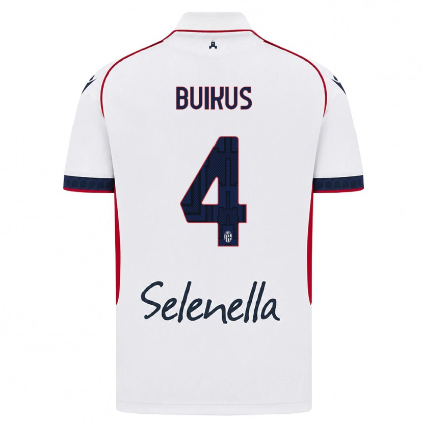 Danxen Herren Adomas Buikus #4 Weiß Rot Königsblau Auswärtstrikot Trikot 2026/27 T-Shirt Schweiz