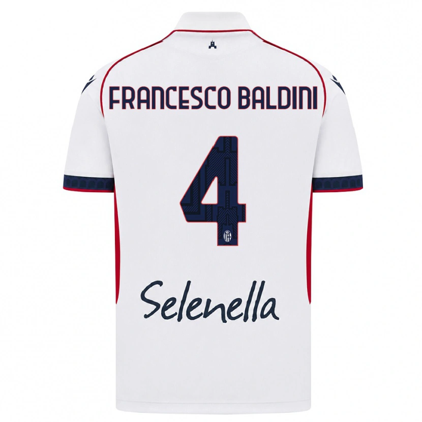 Danxen Herren Giovanni Francesco Baldini #4 Weiß Rot Königsblau Auswärtstrikot Trikot 2026/27 T-Shirt Schweiz