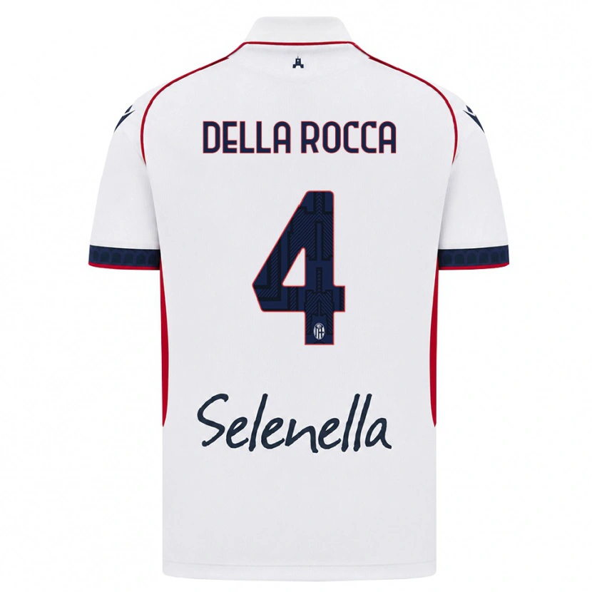 Danxen Herren Manuel Della Rocca #4 Weiß Rot Königsblau Auswärtstrikot Trikot 2026/27 T-Shirt Schweiz