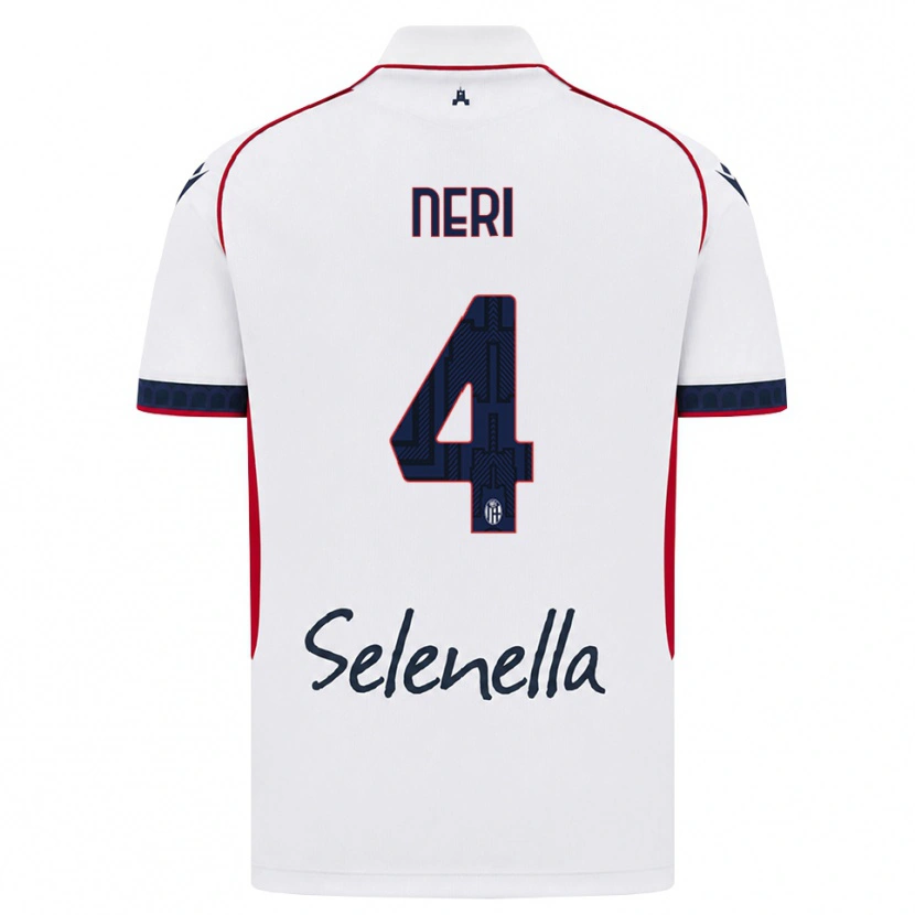 Danxen Herren Jacopo Neri #4 Weiß Rot Königsblau Auswärtstrikot Trikot 2026/27 T-Shirt Schweiz