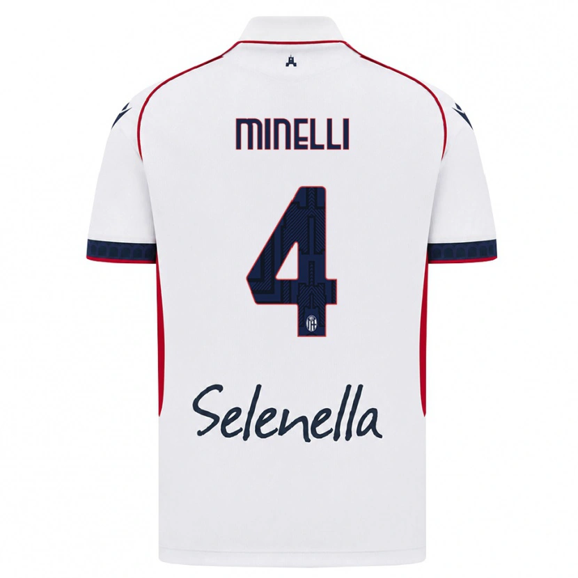 Danxen Herren Leo Minelli #4 Weiß Rot Königsblau Auswärtstrikot Trikot 2026/27 T-Shirt Schweiz