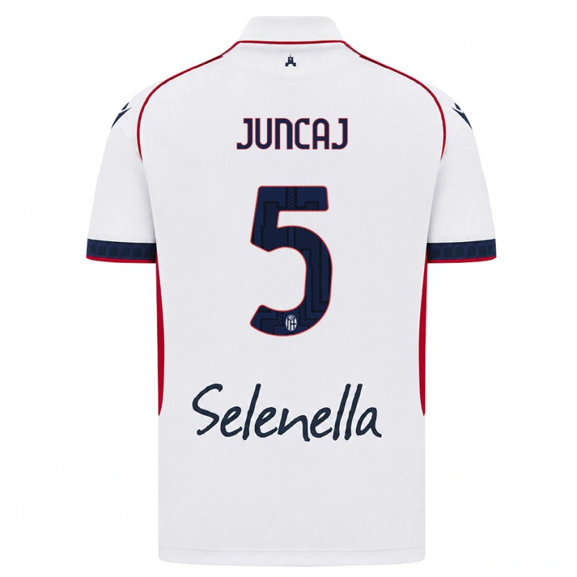 Danxen Herren Flavio Juncaj #5 Weiß Rot Königsblau Auswärtstrikot Trikot 2026/27 T-Shirt Schweiz