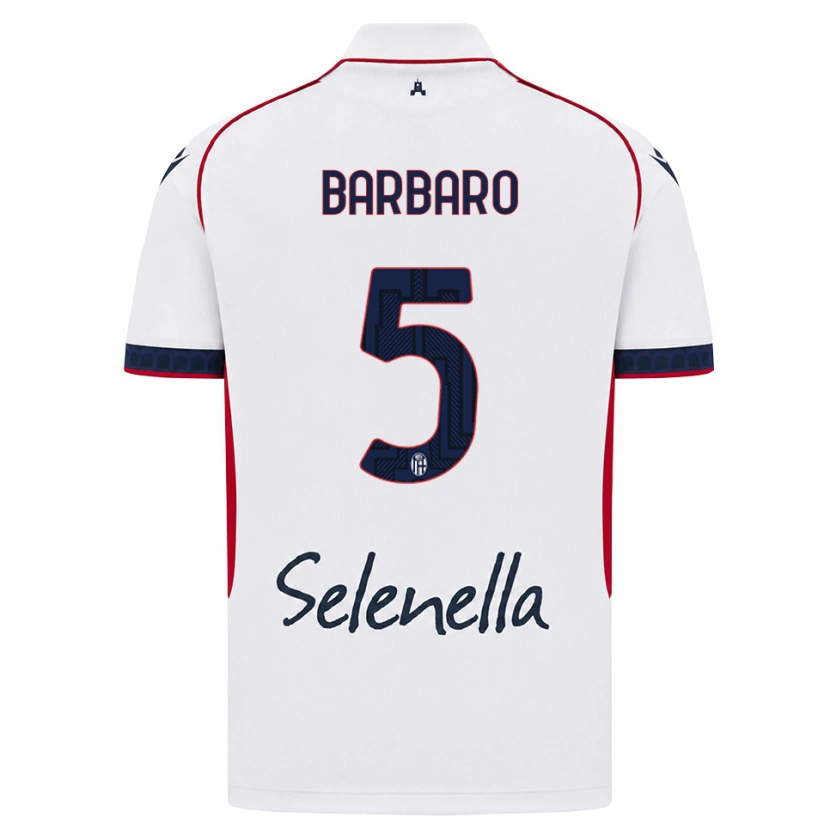 Danxen Herren Elia Barbaro #5 Weiß Rot Königsblau Auswärtstrikot Trikot 2026/27 T-Shirt Schweiz