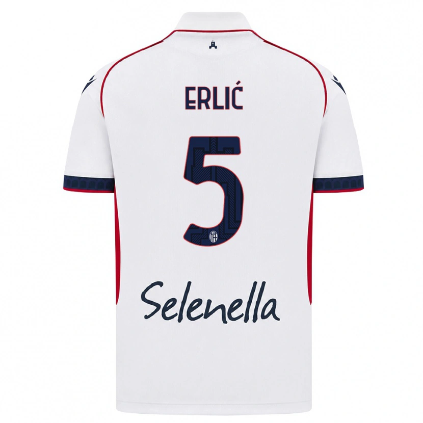 Danxen Herren Martin Erlić #5 Weiß Rot Königsblau Auswärtstrikot Trikot 2026/27 T-Shirt Schweiz