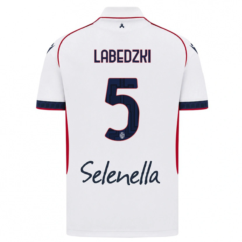 Danxen Herren Jan Labedzki #5 Weiß Rot Königsblau Auswärtstrikot Trikot 2026/27 T-Shirt Schweiz