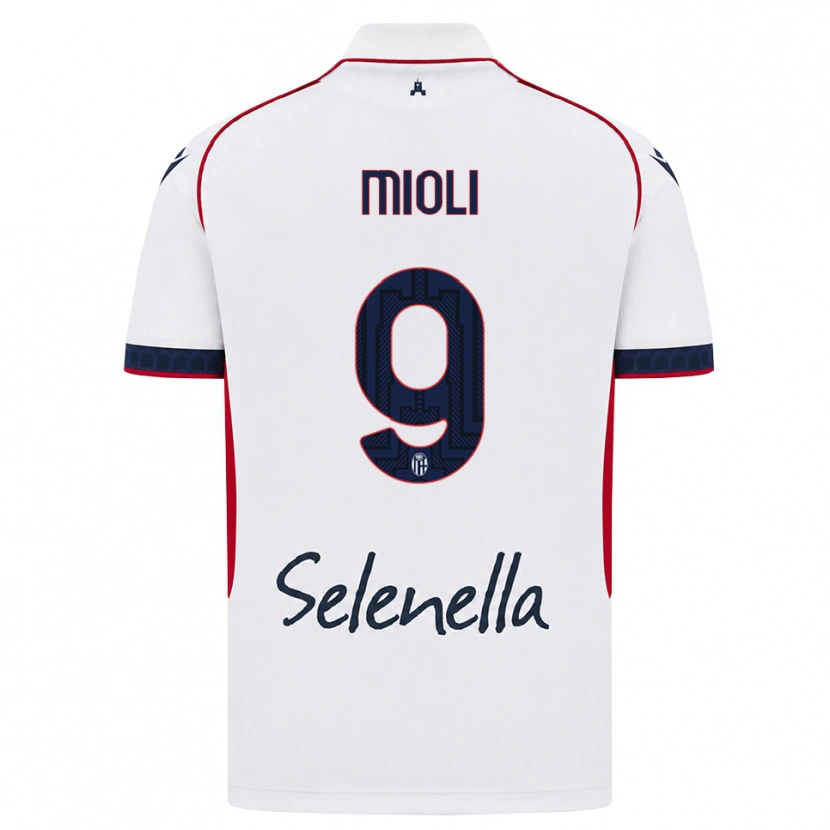 Danxen Herren Mattia Mioli #9 Weiß Rot Königsblau Auswärtstrikot Trikot 2026/27 T-Shirt Schweiz