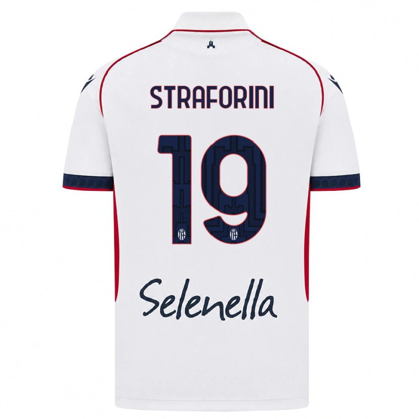 Danxen Herren Rino Straforini #19 Weiß Rot Königsblau Auswärtstrikot Trikot 2026/27 T-Shirt Schweiz