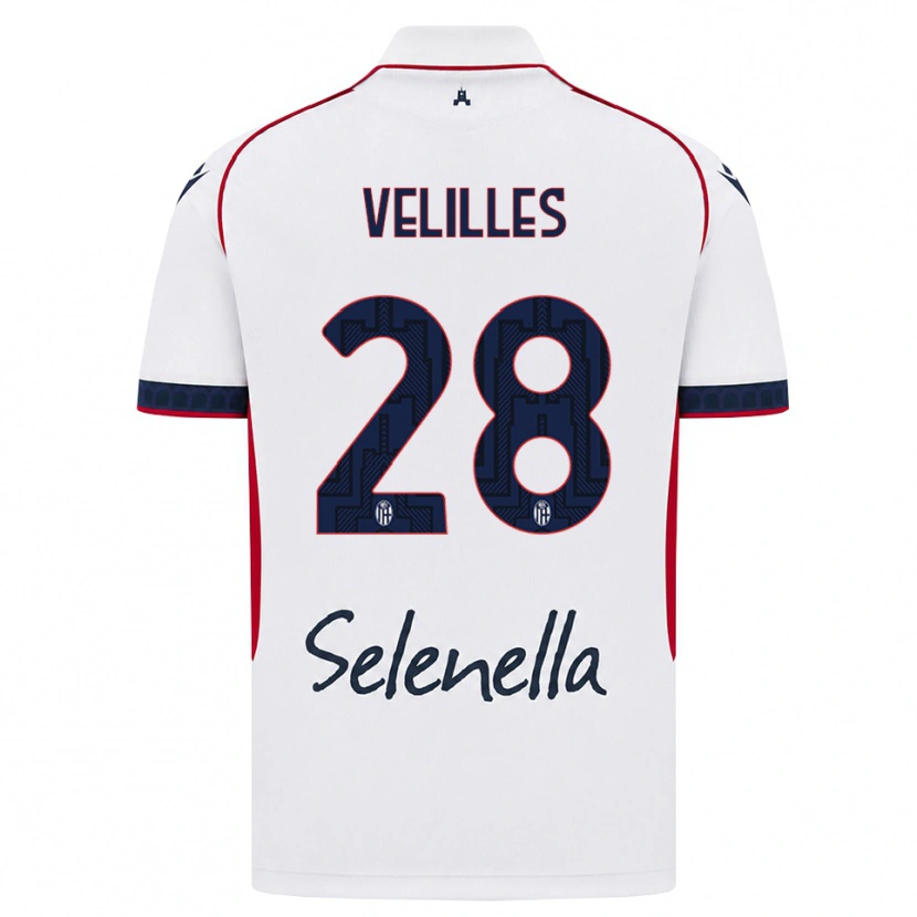 Danxen Herren Aarón Velilles #28 Weiß Rot Königsblau Auswärtstrikot Trikot 2026/27 T-Shirt Schweiz