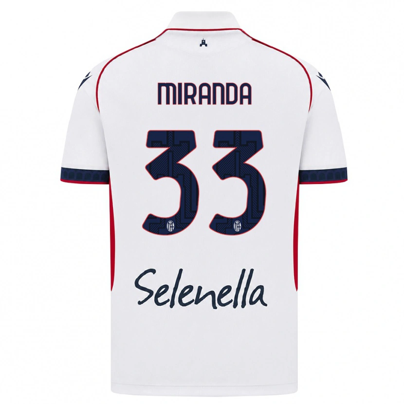 Danxen Herren Juan Miranda #33 Weiß Rot Königsblau Auswärtstrikot Trikot 2026/27 T-Shirt Schweiz