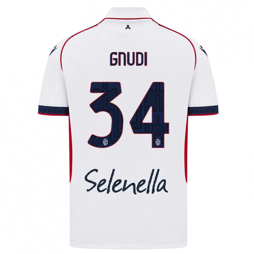 Danxen Herren Riccardo Gnudi #34 Weiß Rot Königsblau Auswärtstrikot Trikot 2026/27 T-Shirt Schweiz