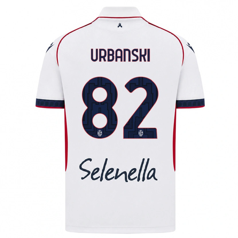 Danxen Herren Kacper Urbanski #82 Weiß Rot Königsblau Auswärtstrikot Trikot 2026/27 T-Shirt Schweiz