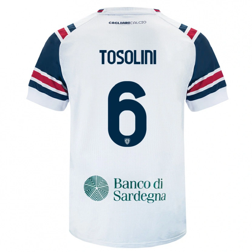Danxen Herren Nicolas Tosolini #6 Weiß Rot Grün Auswärtstrikot Trikot 2026/27 T-Shirt Schweiz