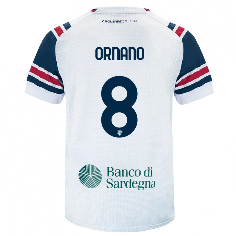 Danxen Herren Marco Ornano #8 Weiß Rot Grün Auswärtstrikot Trikot 2026/27 T-Shirt Schweiz