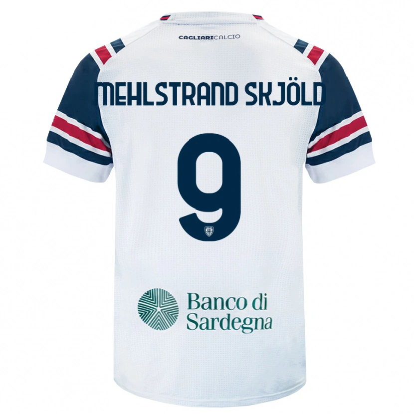 Danxen Herren William Mehlstrand Skjöld #9 Weiß Rot Grün Auswärtstrikot Trikot 2026/27 T-Shirt Schweiz