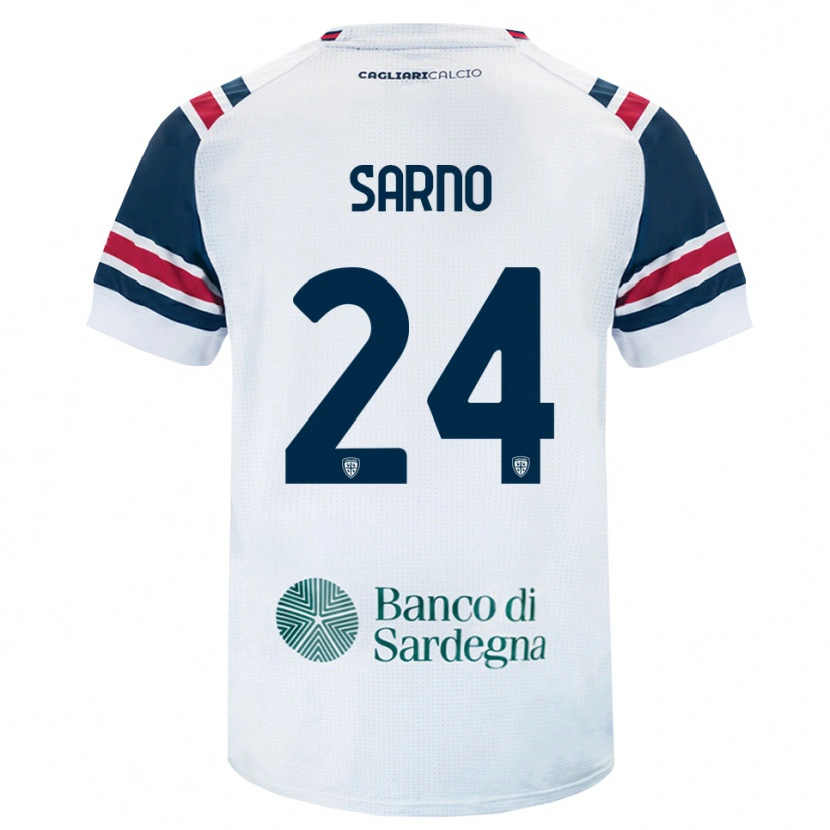 Danxen Herren Vincenzo Sarno #24 Weiß Rot Grün Auswärtstrikot Trikot 2026/27 T-Shirt Schweiz