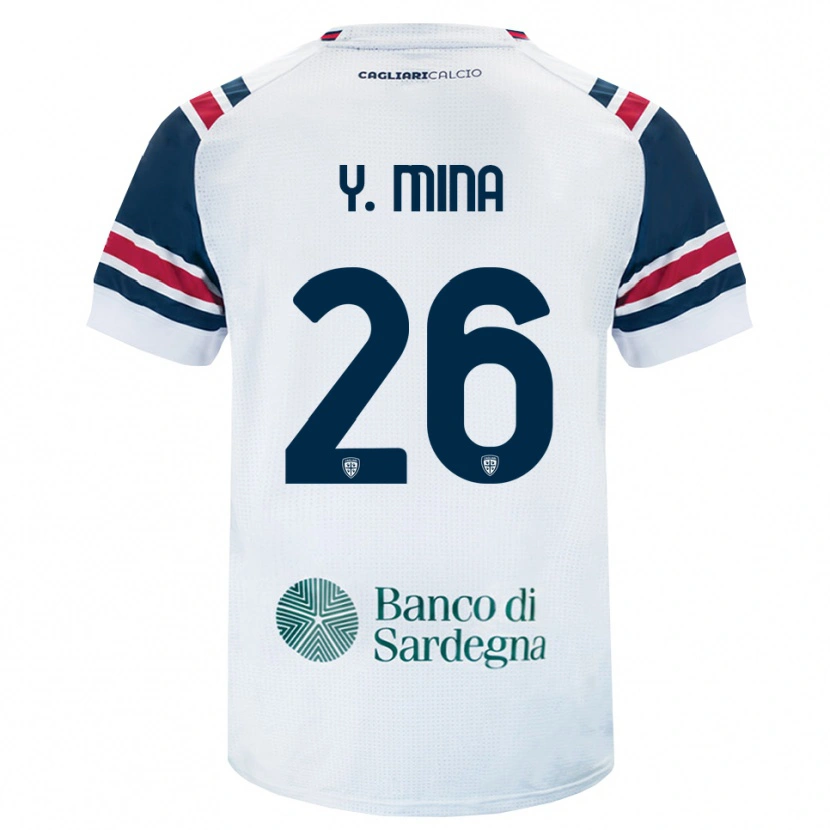 Danxen Herren Yerry Mina #26 Weiß Rot Grün Auswärtstrikot Trikot 2026/27 T-Shirt Schweiz