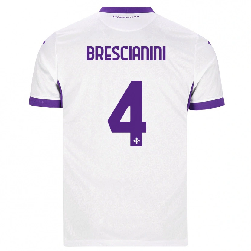 Danxen Herren Marco Brescianini #4 Weiß Lila Auswärtstrikot Trikot 2026/27 T-Shirt Schweiz