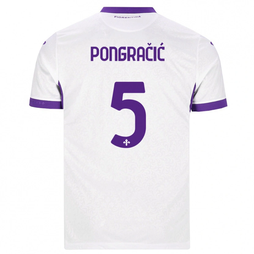 Danxen Herren Marin Pongracic #5 Weiß Lila Auswärtstrikot Trikot 2026/27 T-Shirt Schweiz
