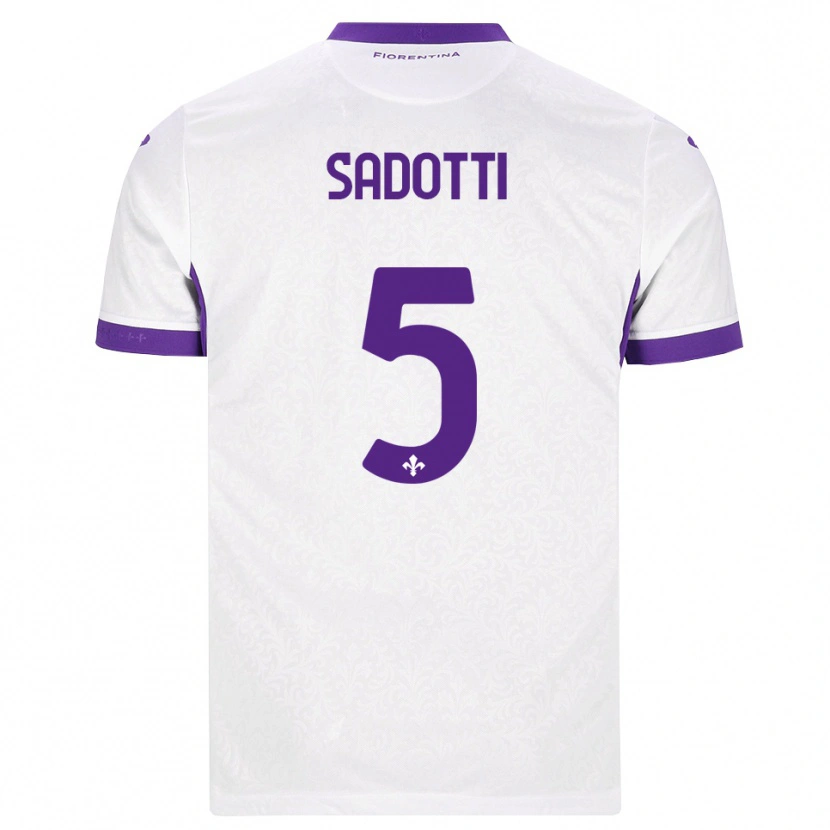 Danxen Herren Edoardo Sadotti #5 Weiß Lila Auswärtstrikot Trikot 2026/27 T-Shirt Schweiz