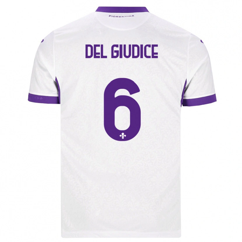 Danxen Herren Nicolas Del Giudice #6 Weiß Lila Auswärtstrikot Trikot 2026/27 T-Shirt Schweiz