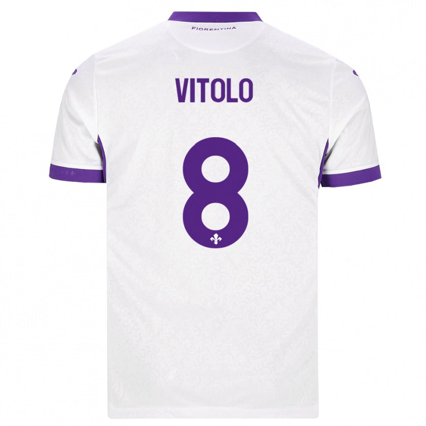 Danxen Herren Federico Vitolo #8 Weiß Lila Auswärtstrikot Trikot 2026/27 T-Shirt Schweiz