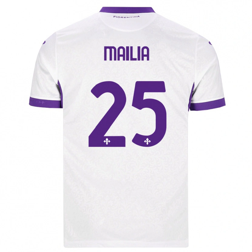 Danxen Herren Siria Mailia #25 Weiß Lila Auswärtstrikot Trikot 2026/27 T-Shirt Schweiz