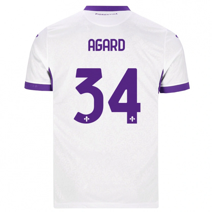 Danxen Herren Laura Agard #34 Weiß Lila Auswärtstrikot Trikot 2026/27 T-Shirt Schweiz