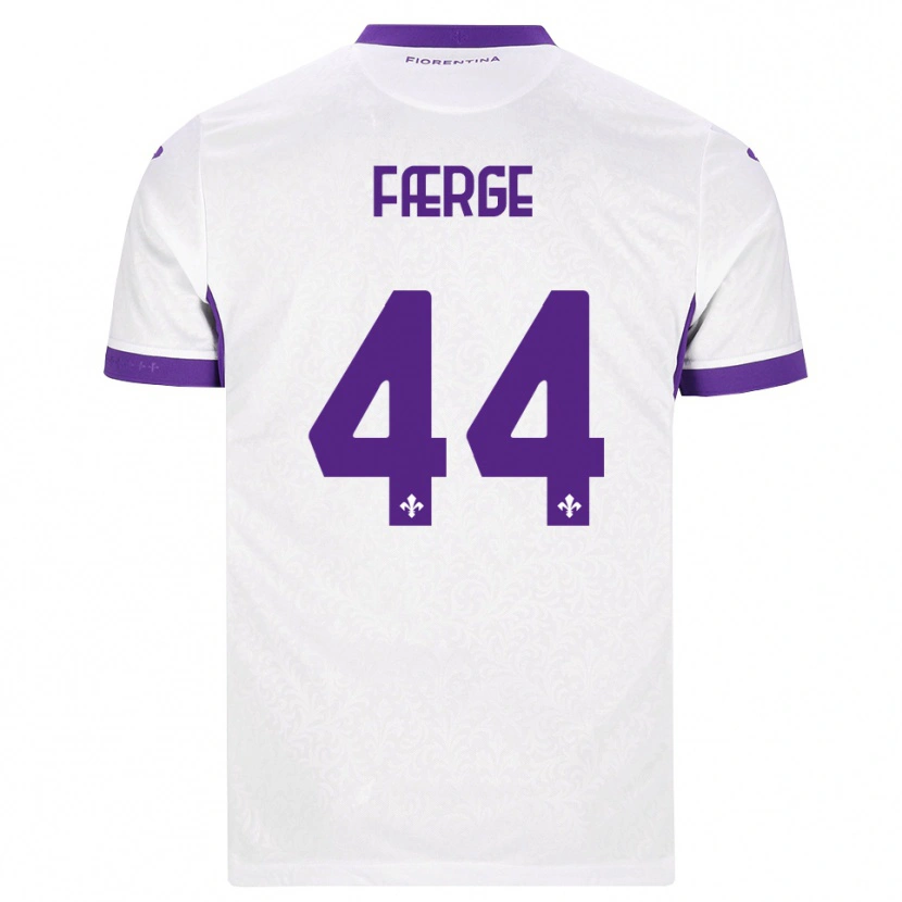 Danxen Herren Emma Færge #44 Weiß Lila Auswärtstrikot Trikot 2026/27 T-Shirt Schweiz