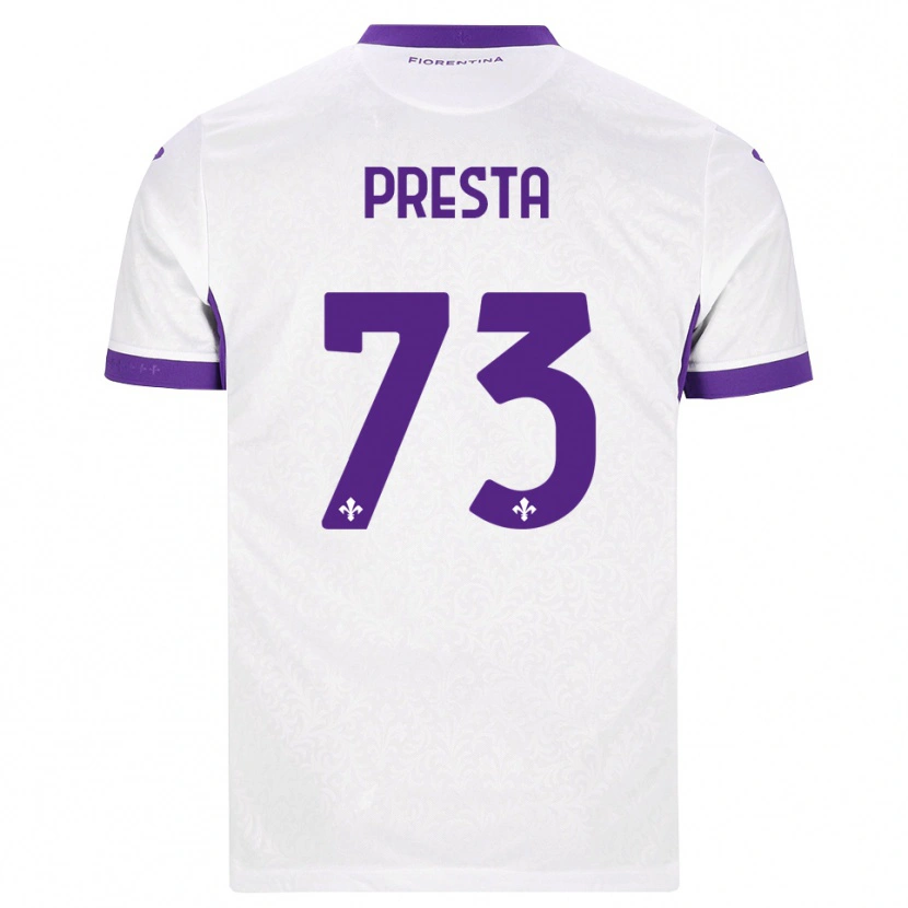 Danxen Herren Francesco Presta #73 Weiß Lila Auswärtstrikot Trikot 2026/27 T-Shirt Schweiz