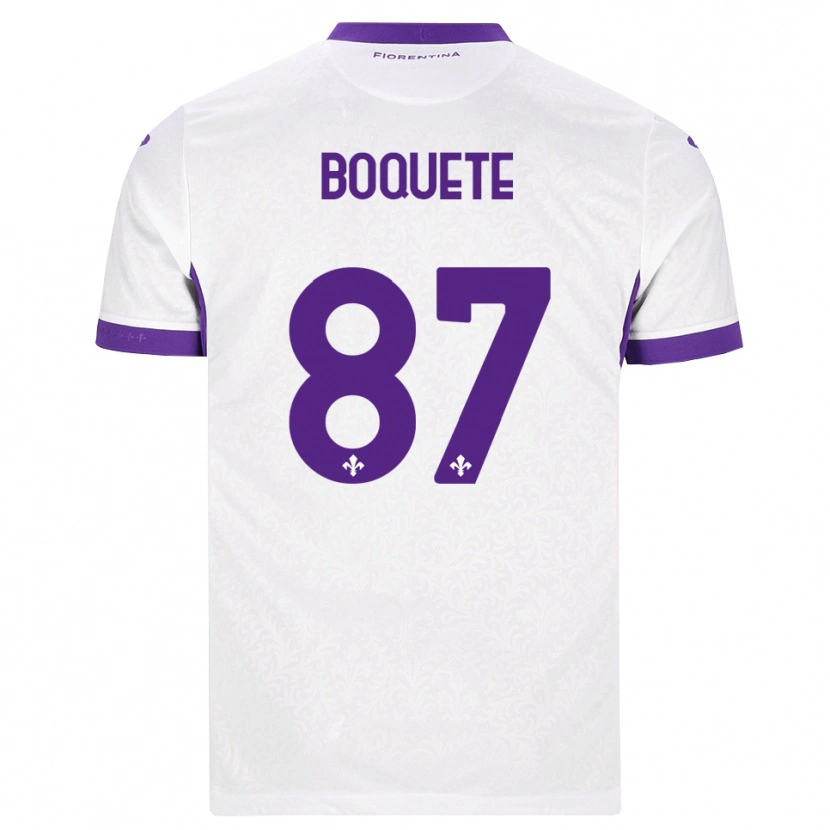 Danxen Herren Veronica Boquete #87 Weiß Lila Auswärtstrikot Trikot 2026/27 T-Shirt Schweiz