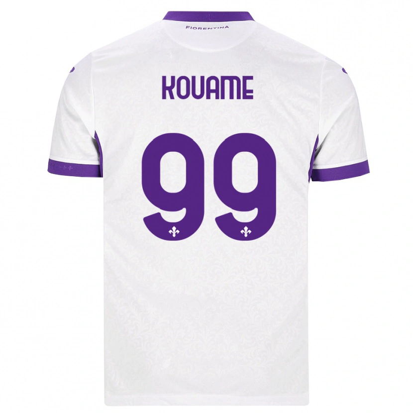 Danxen Herren Christian Kouame #99 Weiß Lila Auswärtstrikot Trikot 2026/27 T-Shirt Schweiz
