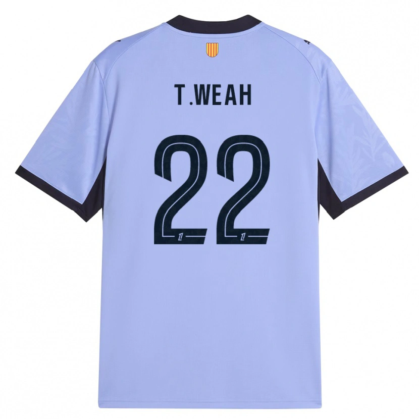 Danxen Herren Timothy Weah #22 Lavendelschwarz Ausweichtrikot Trikot 2026/27 T-Shirt Schweiz