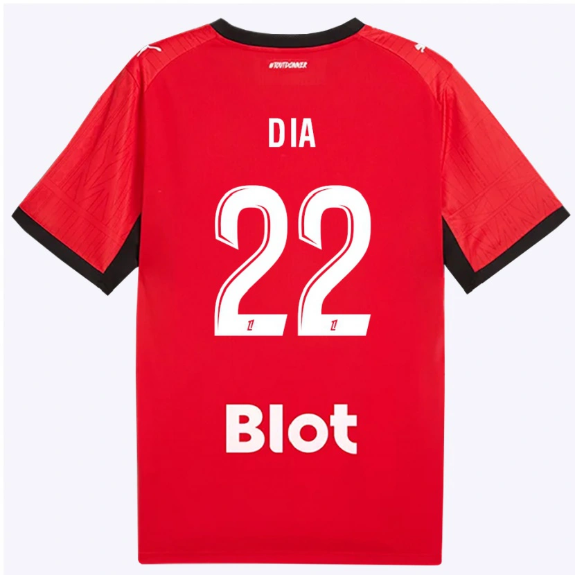 Danxen Herren Boulaye Dia #22 Rot Schwarz Weiß Heimtrikot Trikot 2026/27 T-Shirt Schweiz