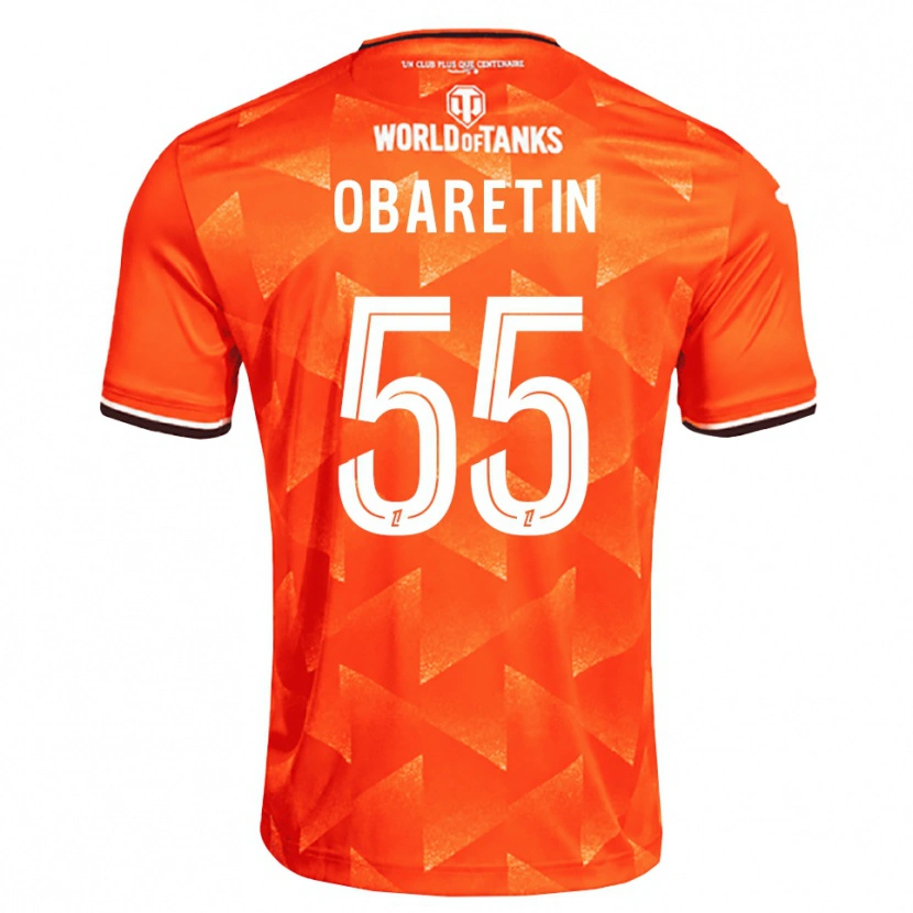 Danxen Herren Nosa Edward Obaretin #55 Orange Weiß Schwarz Heimtrikot Trikot 2026/27 T-Shirt Schweiz