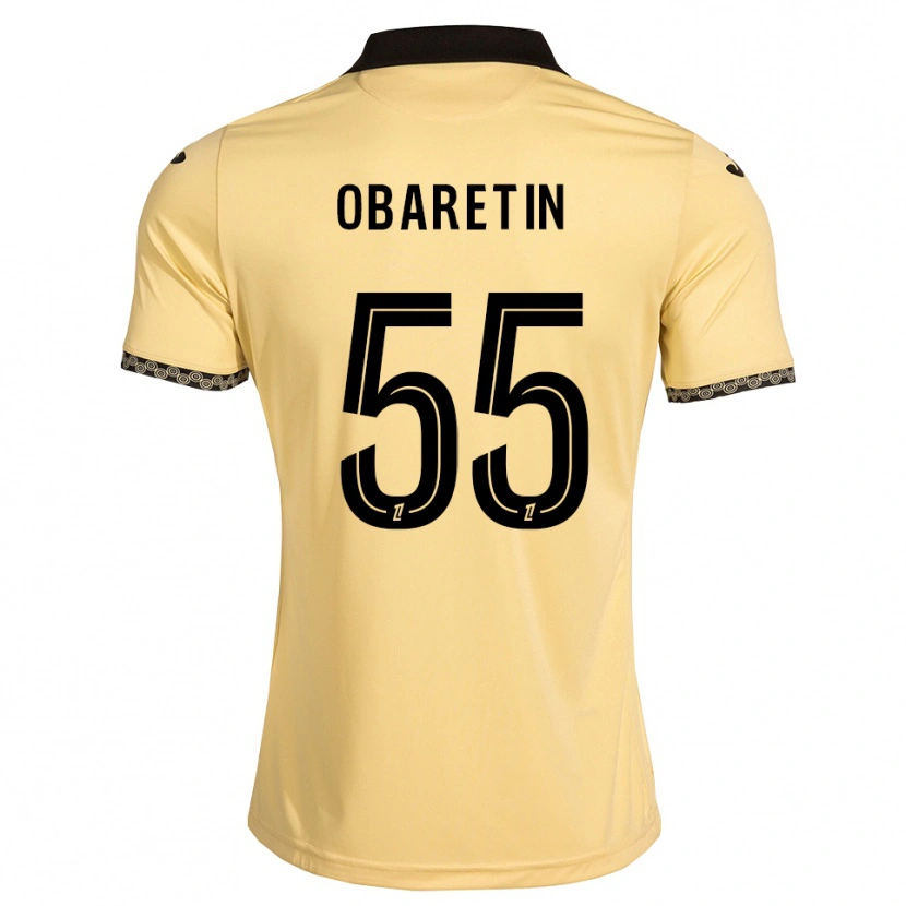 Danxen Herren Nosa Edward Obaretin #55 Navajoweiß Schwarz Auswärtstrikot Trikot 2026/27 T-Shirt Schweiz