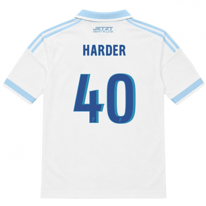 Danxen Herren Conrad Harder #40 Hellblau Weiß Rot Auswärtstrikot Trikot 2026/27 T-Shirt Schweiz