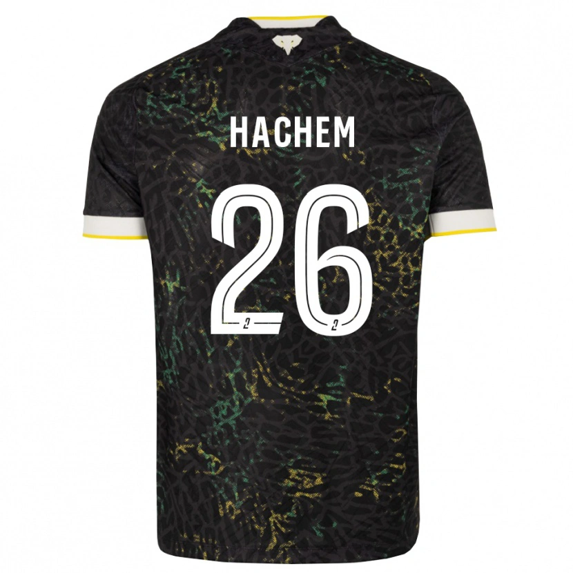 Danxen Herren Ryad Hachem #26 Schwarz Weiß Gelb Auswärtstrikot Trikot 2026/27 T-Shirt Schweiz
