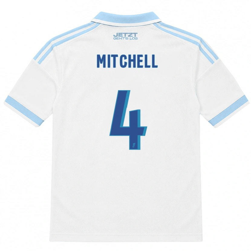Danxen Damen Jeyland Mitchell #4 Hellblau Weiß Rot Auswärtstrikot Trikot 2026/27 T-Shirt Schweiz