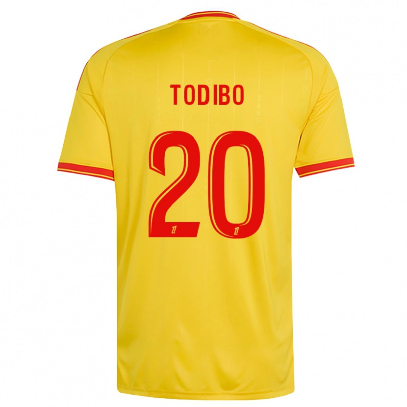 Danxen Damen Jean-Clair Todibo #20 Gold Orange Rot Heimtrikot Trikot 2026/27 T-Shirt Schweiz