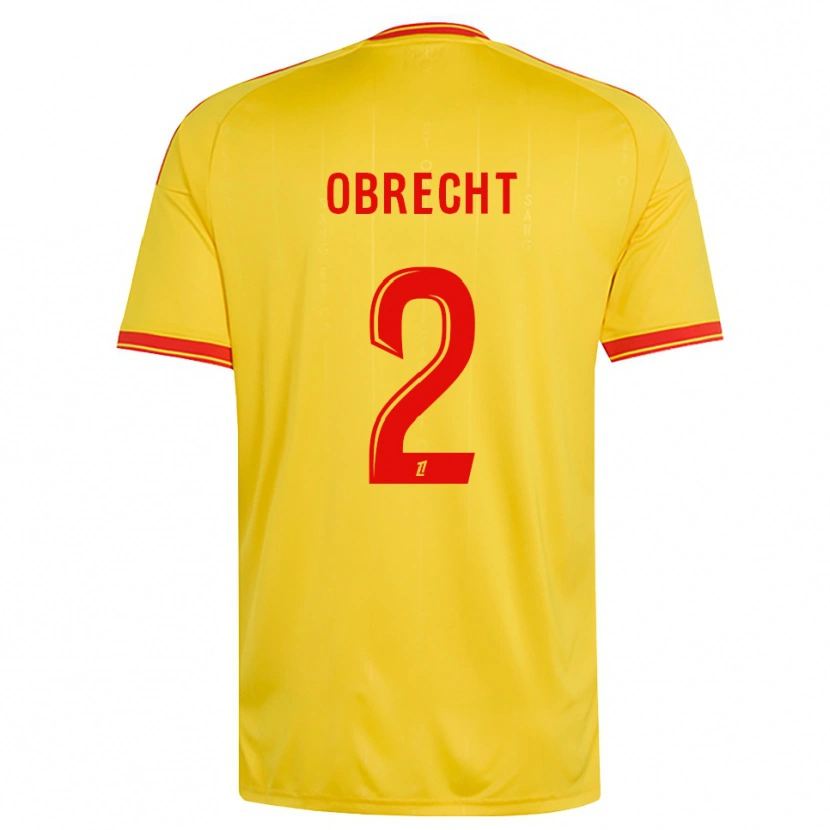 Danxen Damen Laura Obrecht #2 Gold Orange Rot Heimtrikot Trikot 2026/27 T-Shirt Schweiz