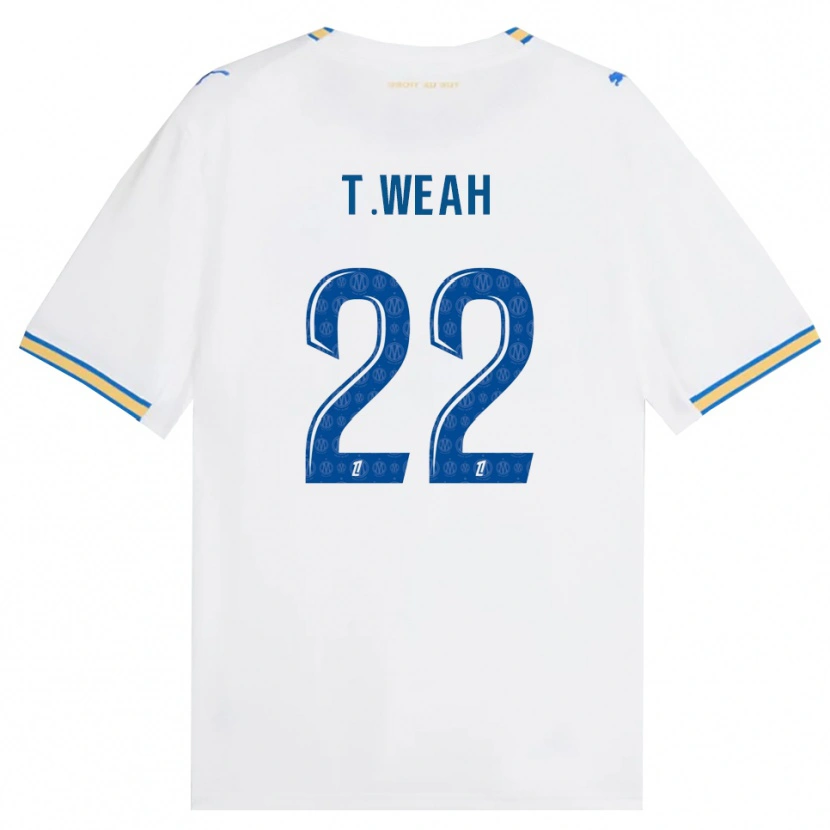 Danxen Damen Timothy Weah #22 Dodgerblau Weiß Heimtrikot Trikot 2026/27 T-Shirt Schweiz