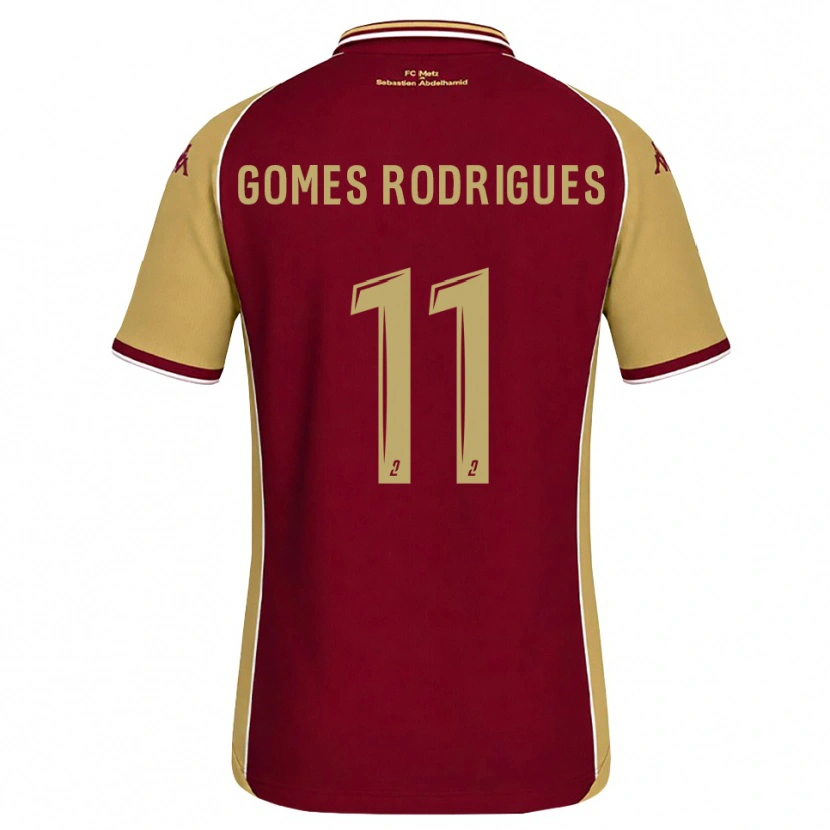 Danxen Damen Jess Gomes Rodrigues #11 Goldrute Dunkelrot Heimtrikot Trikot 2026/27 T-Shirt Schweiz