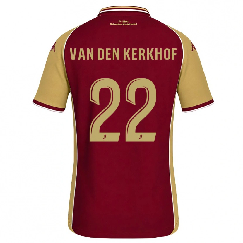 Danxen Damen Kevin Van Den Kerkhof #22 Goldrute Dunkelrot Heimtrikot Trikot 2026/27 T-Shirt Schweiz