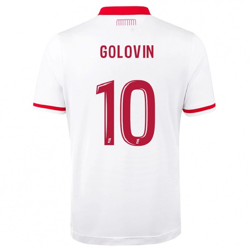 Danxen Damen Aleksandr Golovin #10 Rot Weiß Heimtrikot Trikot 2026/27 T-Shirt Schweiz