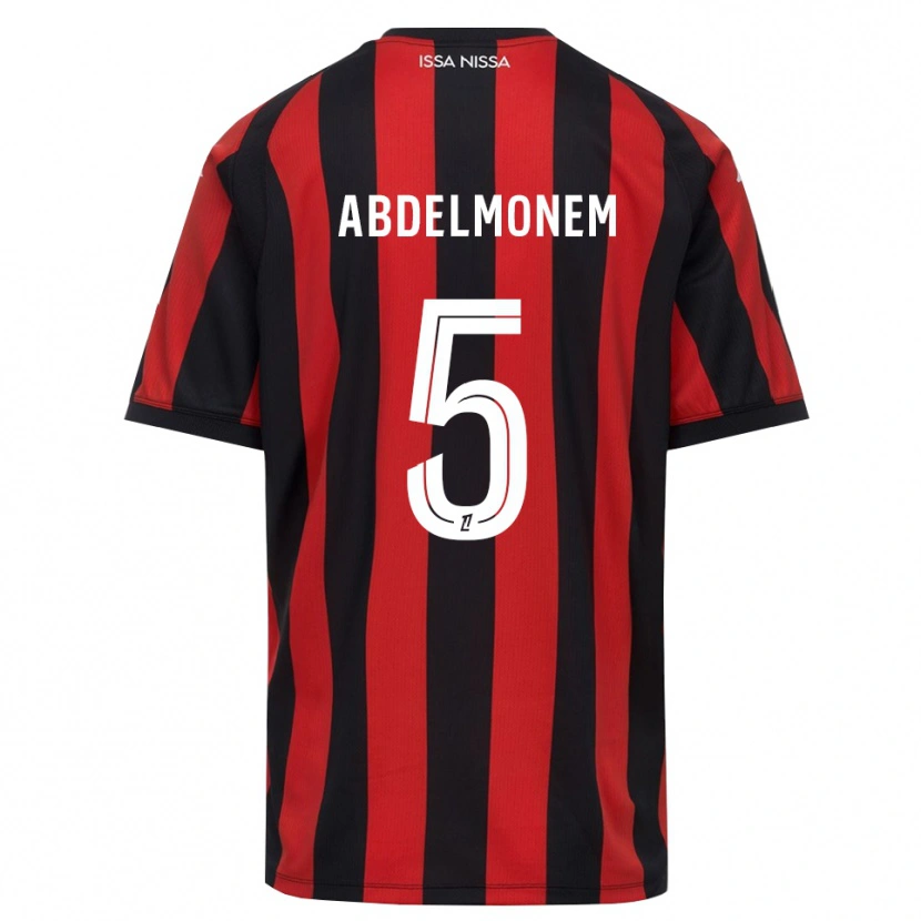 Danxen Damen Mohamed Abdelmonem #5 Rot Schwarz Weiß Heimtrikot Trikot 2026/27 T-Shirt Schweiz