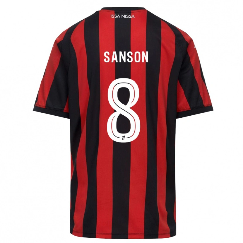 Danxen Damen Morgan Sanson #8 Rot Schwarz Weiß Heimtrikot Trikot 2026/27 T-Shirt Schweiz